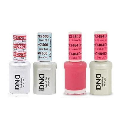 DND - #500#600 Gel & Lacquer Combo - Sun of Pink - #484