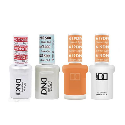 DND - #500#600 Gel & Lacquer Combo - Sweet Apricot - #619