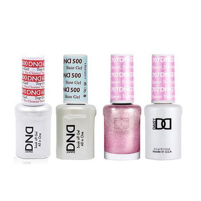 DND - #500#600 Gel & Lacquer Combo - Sweet Nothing - #707