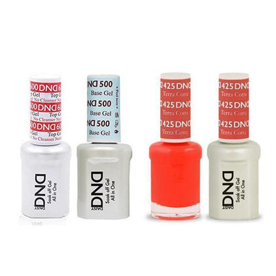 DND - #500#600 Gel & Lacquer Combo - Terra Cotta - #425