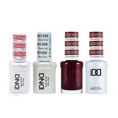 DND - #500#600 Gel & Lacquer Combo - University Red - #676