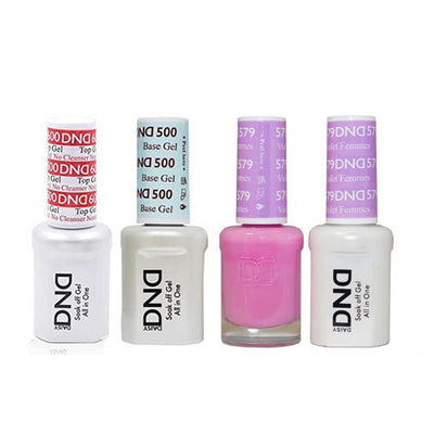 DND - #500#600 Gel & Lacquer Combo - Violet Femmes - #579