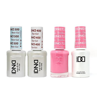 DND - Gel & Lacquer Combo - Stawberry Cheesecake - #722