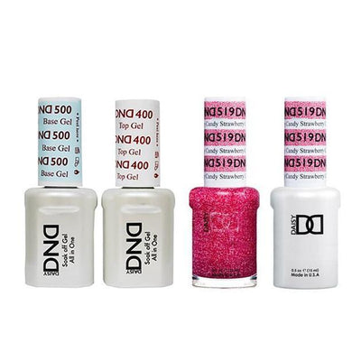 DND - Gel & Lacquer Combo - Strawberry Candy - #519