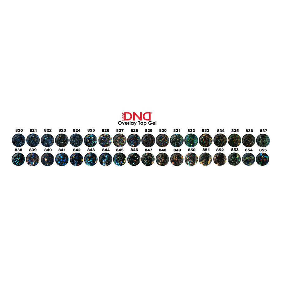 DND - Gel & Lacquer Swatch - Single #12 (Overlay Top Gel Collection)