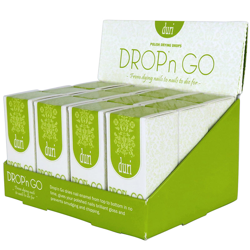 Duri - DROP'N GO Polish Drying Drops, 12 Piece Display