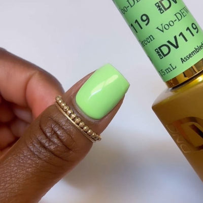 Voo-DEW Green DIVA #119  DUO Gel & Lacquer
