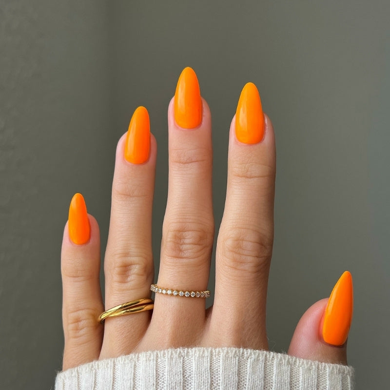 Perfect Orange DIVA #208  DUO Gel & Lacquer