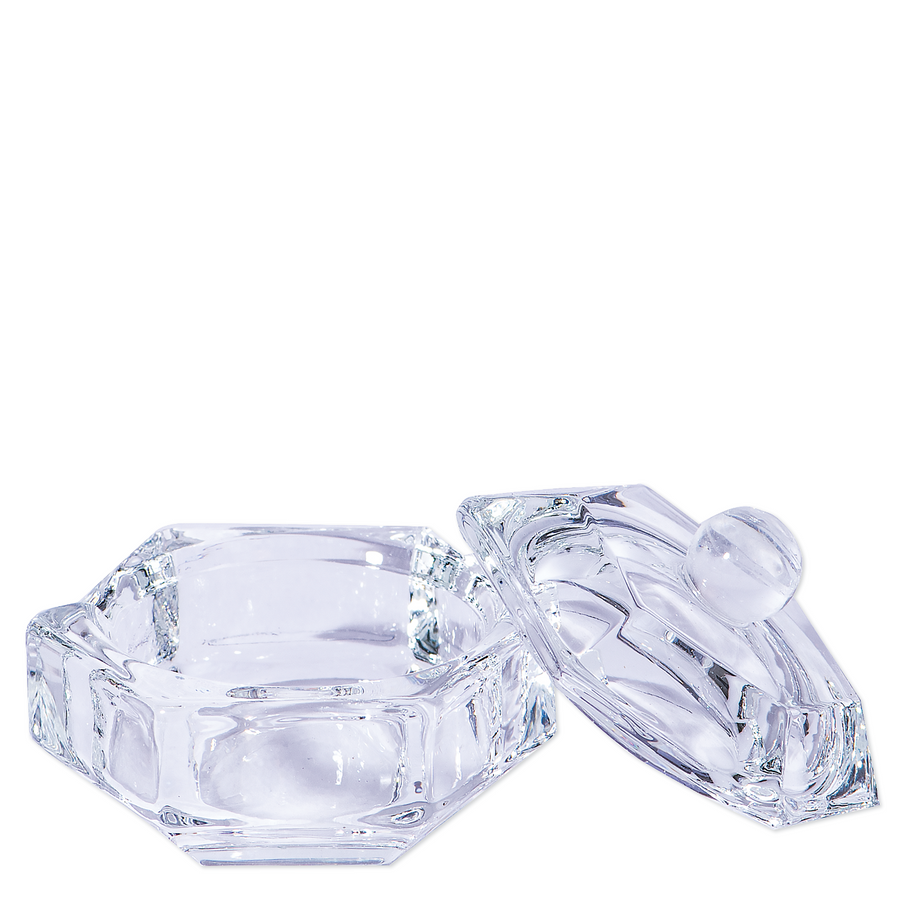 Deluxe Glass Jar with Lid, Hexagon, 12 mL