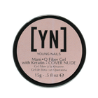 Young Nails -  Mani•Q Fiber Gel with Keratin, Cover Nude, Warm Pink Nude with a Peach Undertone, 15g Jar