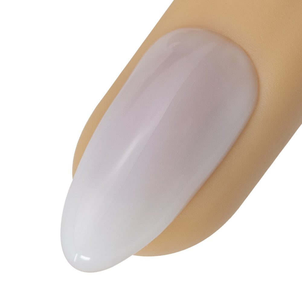 Young Nails -  Mani•Q Fiber Gel with Keratin, Soft White, A Soft White, 1/3 oz