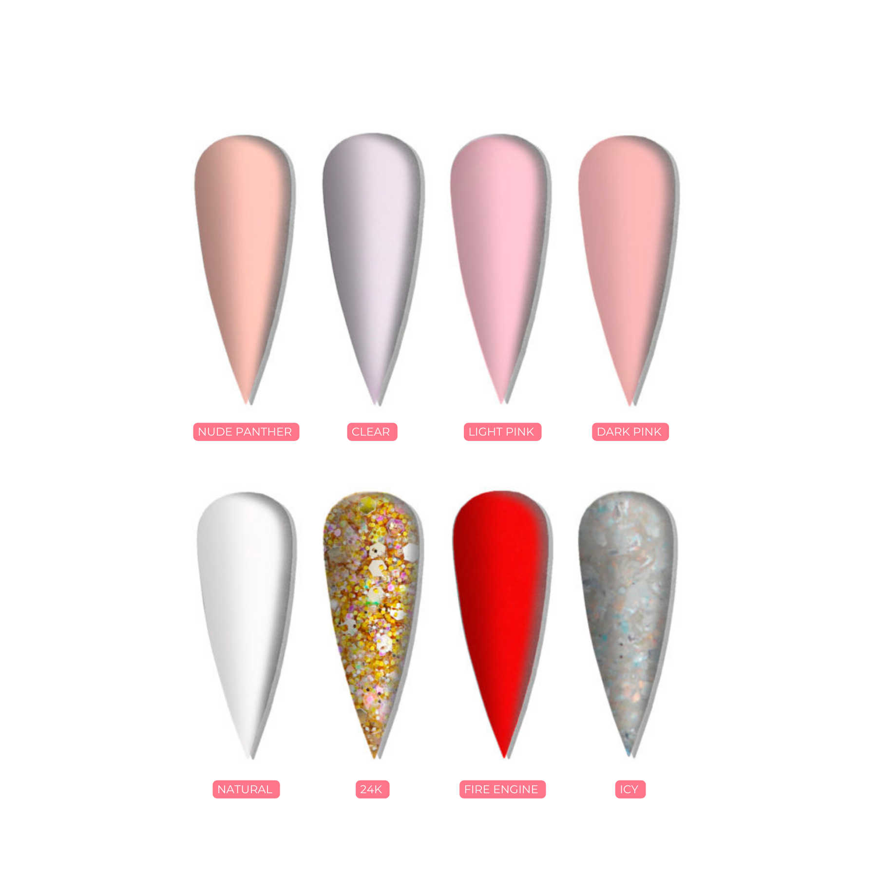 Notpolish -  GOTTA HAVE IT BUNDLE (M59, OG102, OG01, OMG33,  OMG11, Natural, Light Pink, Dark Pink)