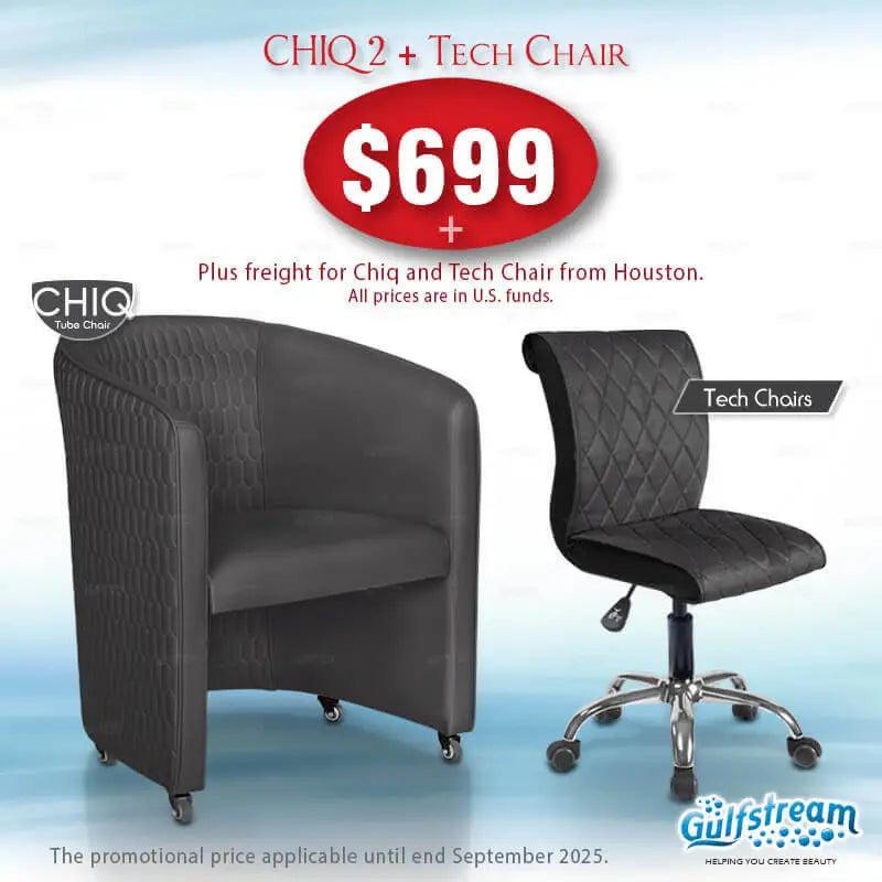 GS9057-02 ChiQ 2 Quilted Chair and Gs9020 Tech Stool