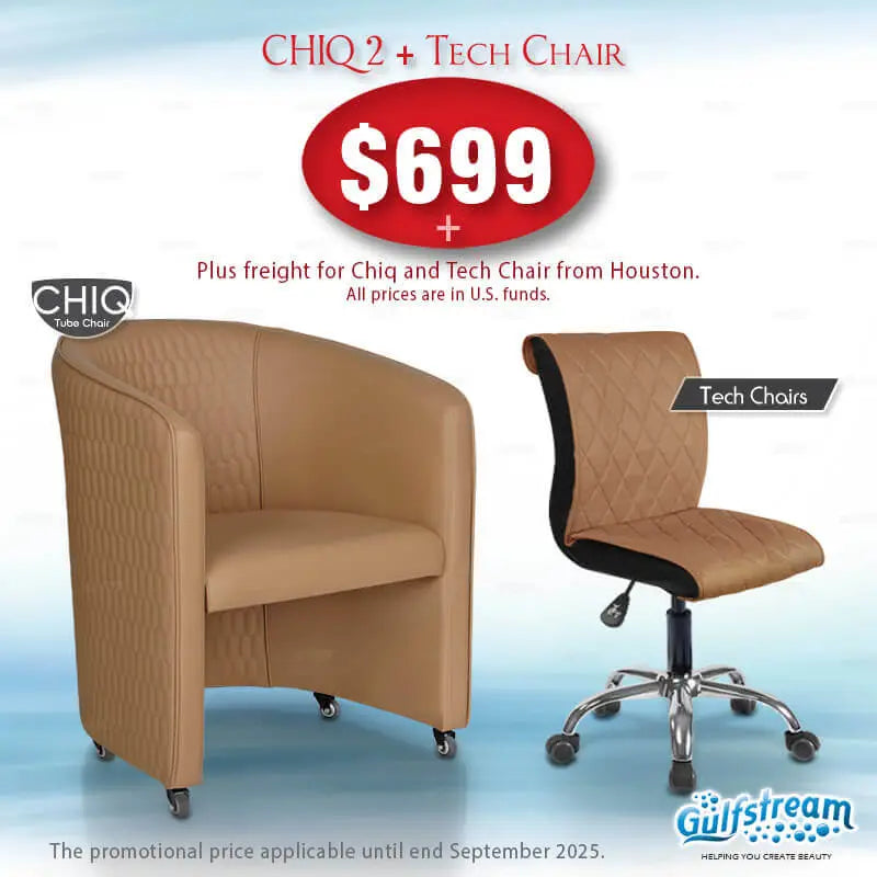 GS9057-02 ChiQ 2 Quilted Chair and Gs9020 Tech Stool