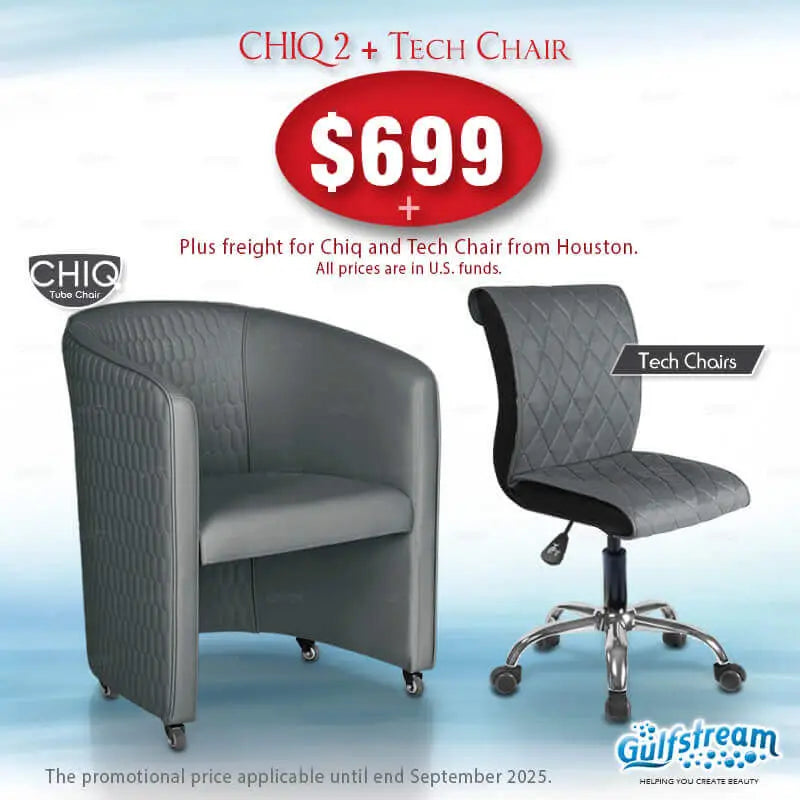 GS9057-02 ChiQ 2 Quilted Chair and Gs9020 Tech Stool