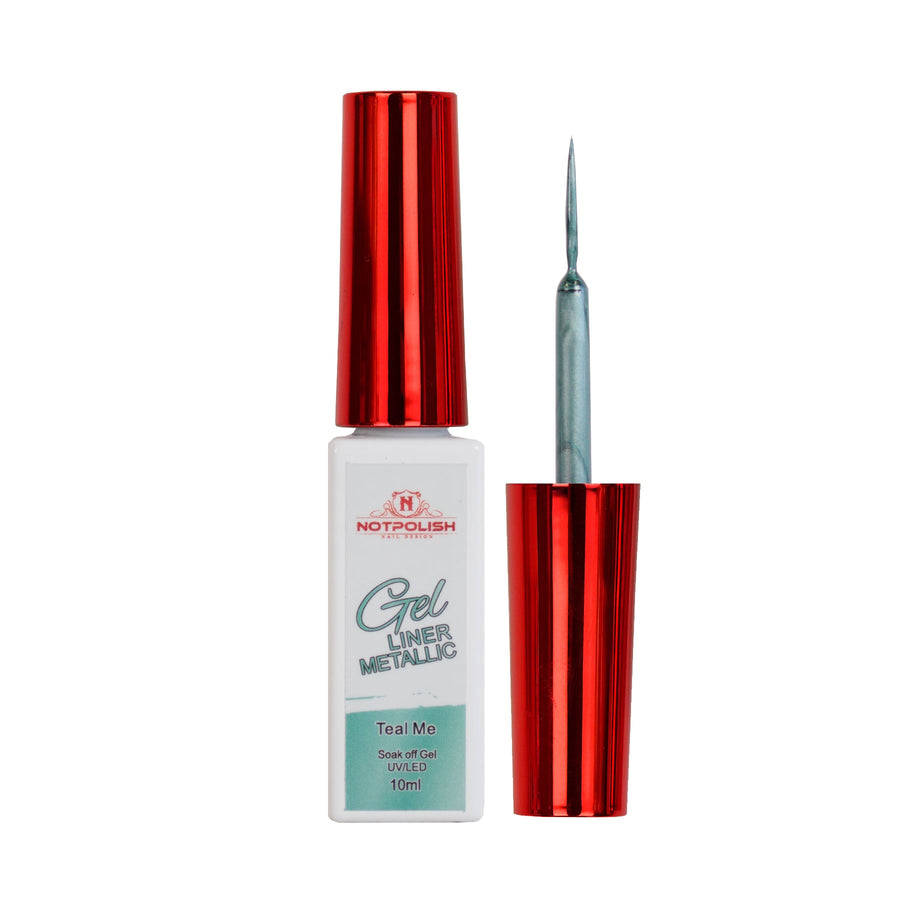Notpolish -  GEL LINER METALLIC - TEAL ME