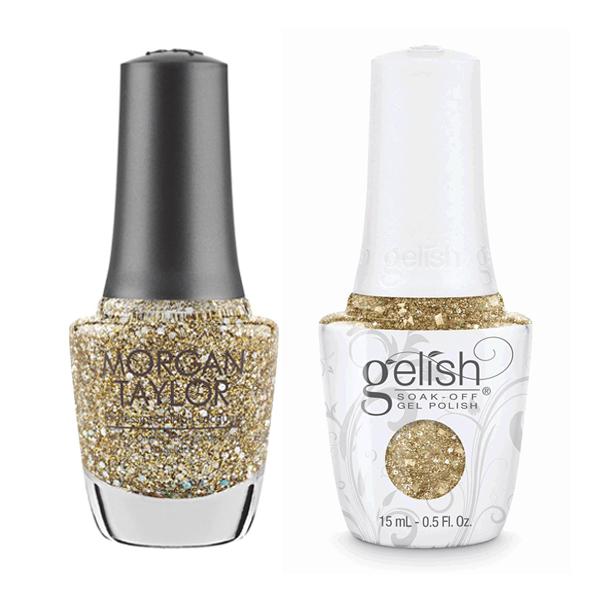 Gelish & Morgan Taylor Combo - All That Glitters Is Gold