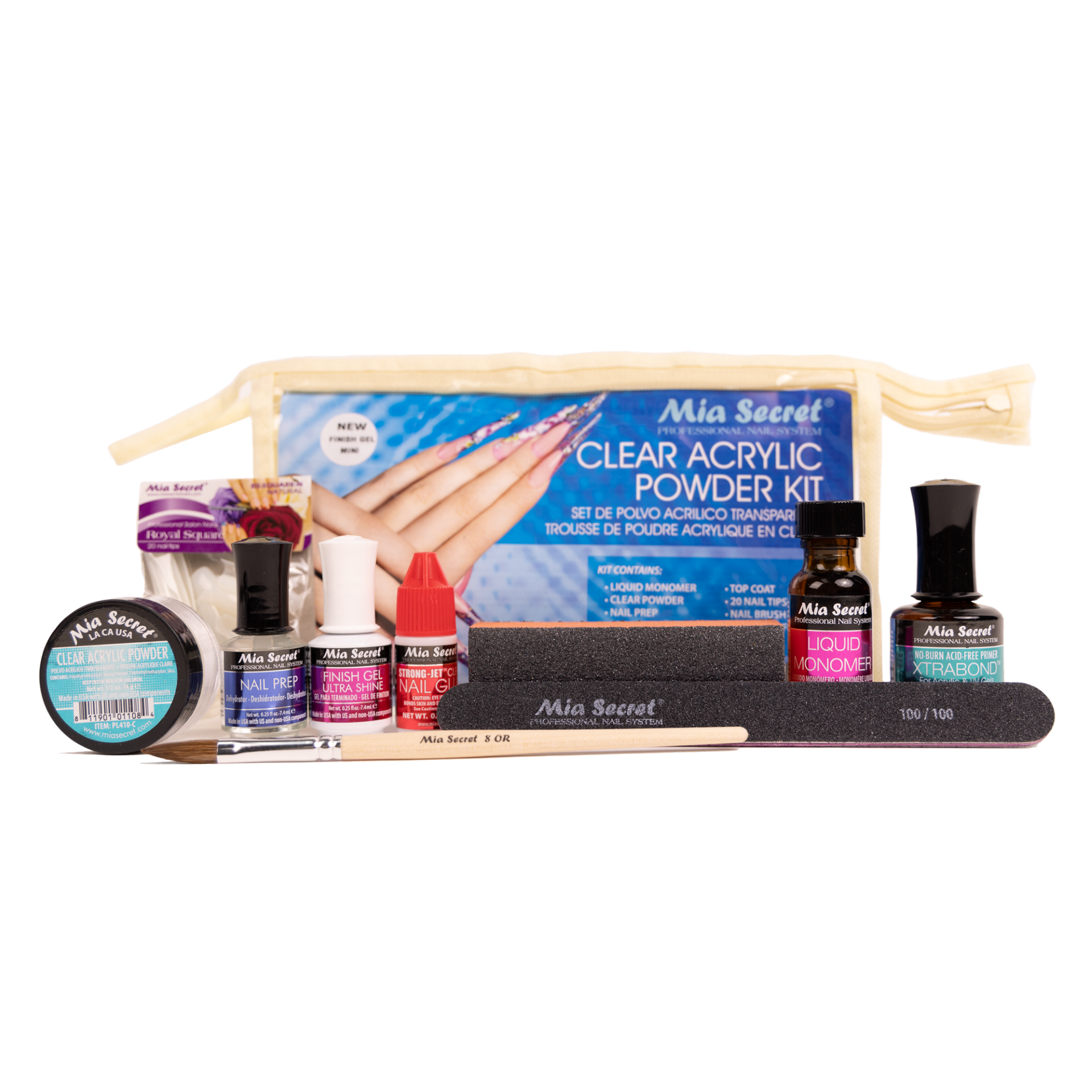 Mia Secret - Clear Acrylic Powder Kit