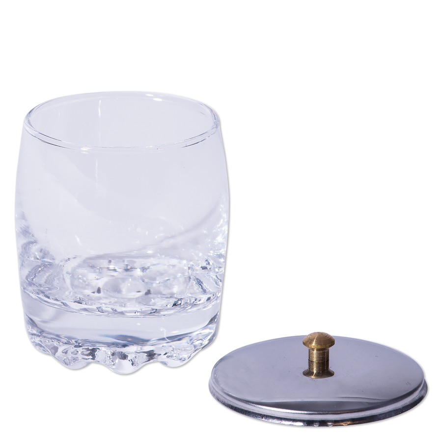 Glass Jar with Stainless Steel Lid, 180 mL