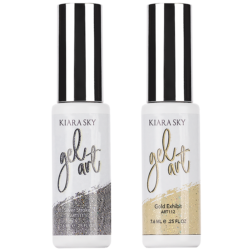 Kiara Sky -  Gel Art Duo - Silver and Gold