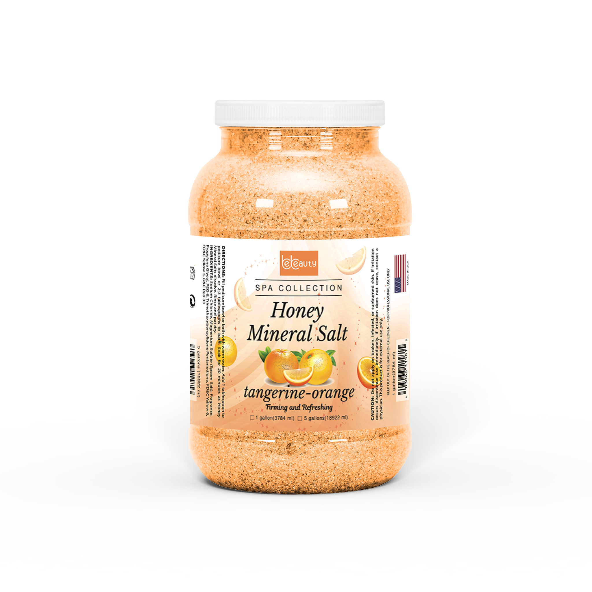 Be Beauty Tangerine Orange Honey Mineral Salt (5 Gallons)