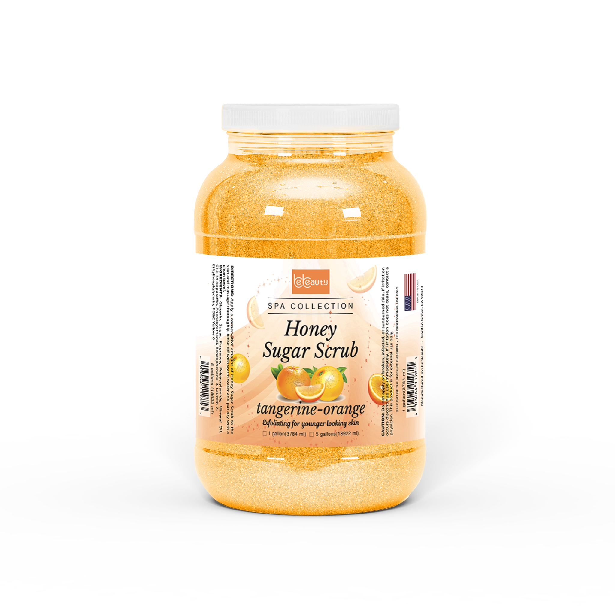 Be Beauty Tangerine Orange Honey Sugar Scrub (5 Gallons)