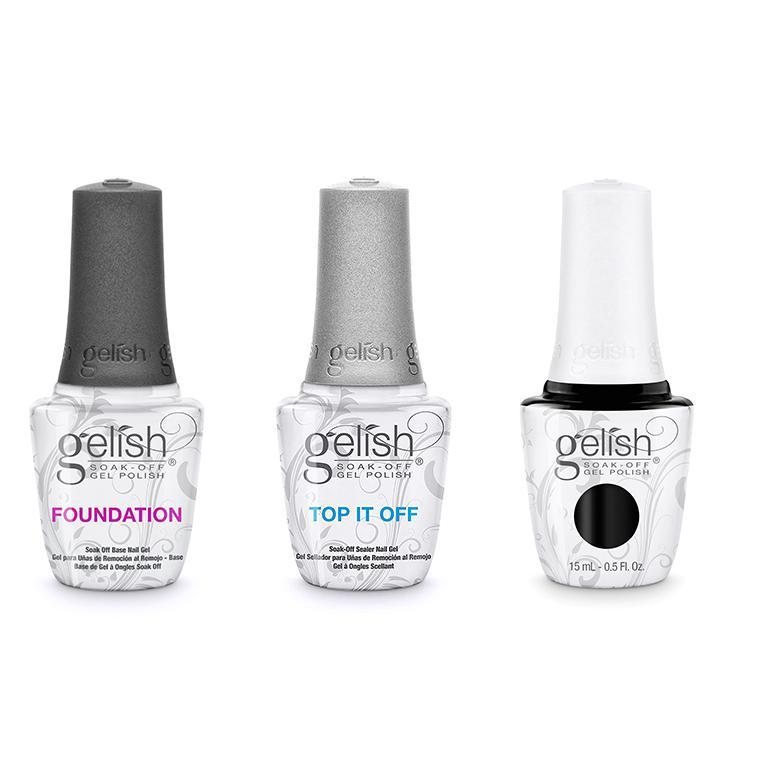 Harmony Gelish Combo - Base, Top & Black Shadow