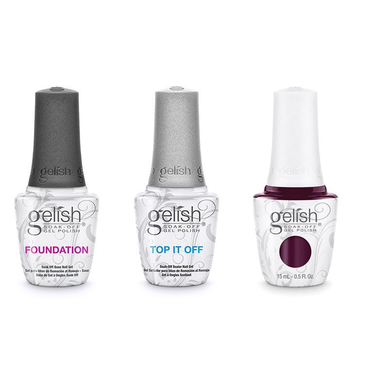 Harmony Gelish Combo - Base, Top & From Paris With Love
