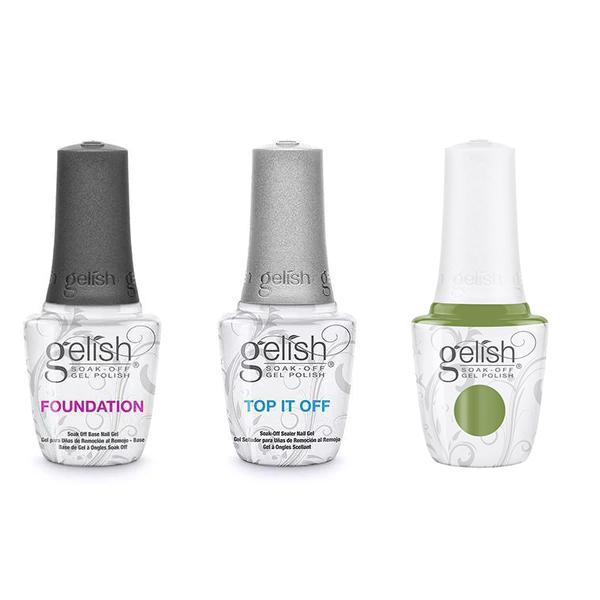 Harmony Gelish Combo - Base, Top & Leaf It All Behind