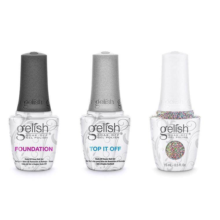 Harmony Gelish Combo - Base, Top & Lots Of Dots