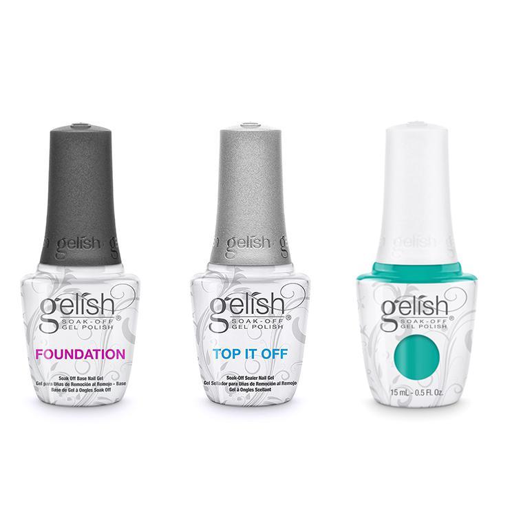 Harmony Gelish Combo - Base, Top & Rub Me The Sarong Way