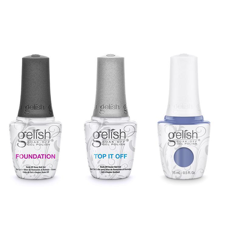 Harmony Gelish Combo - Base, Top & Up In The Blue
