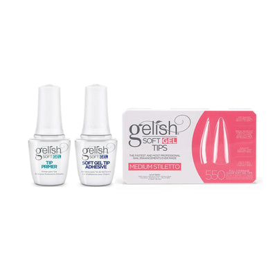 Harmony Gelish - Soft Gel Tips & Duo - Medium Stiletto