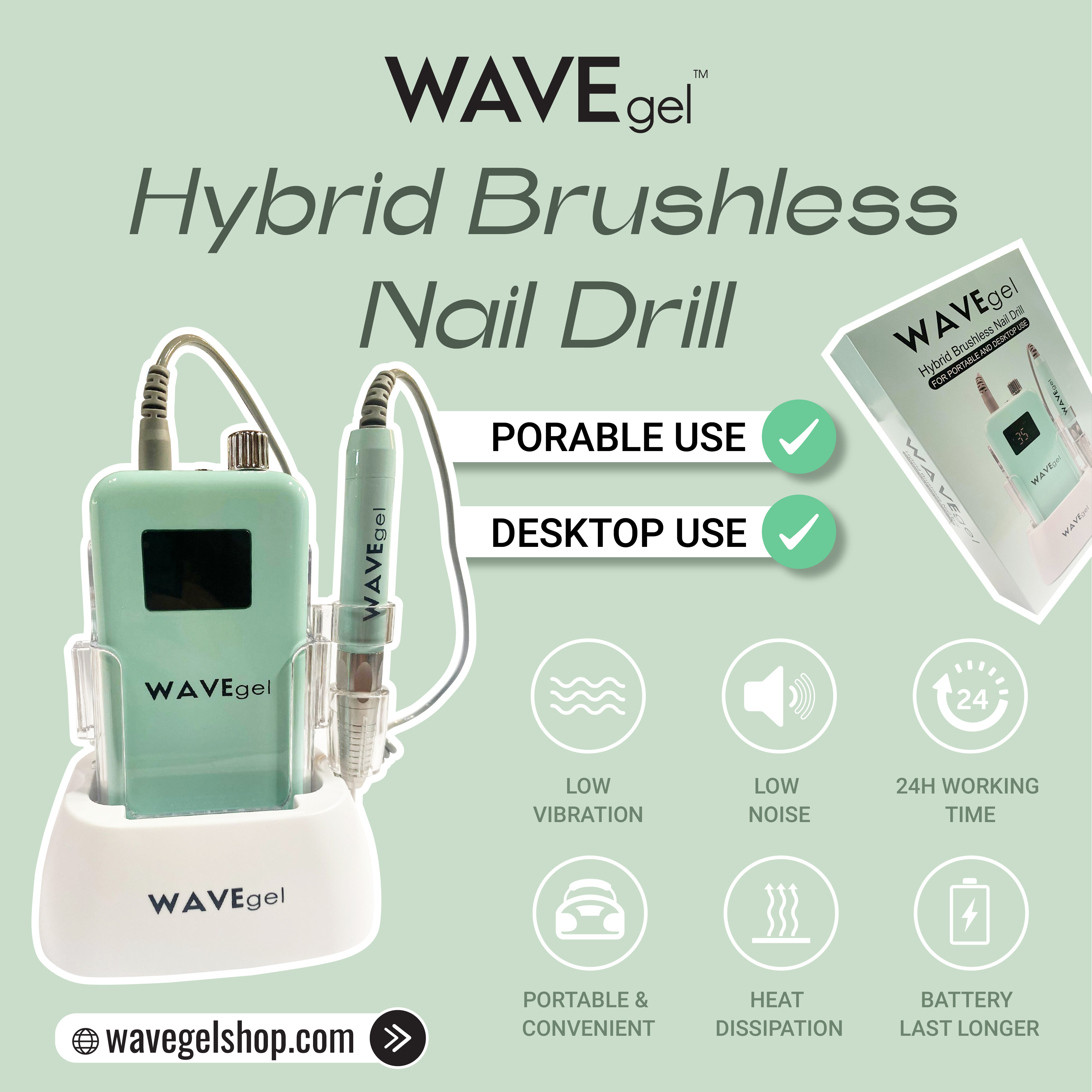 WAVEGEL Hybrid Brushless Nail Drill Machine