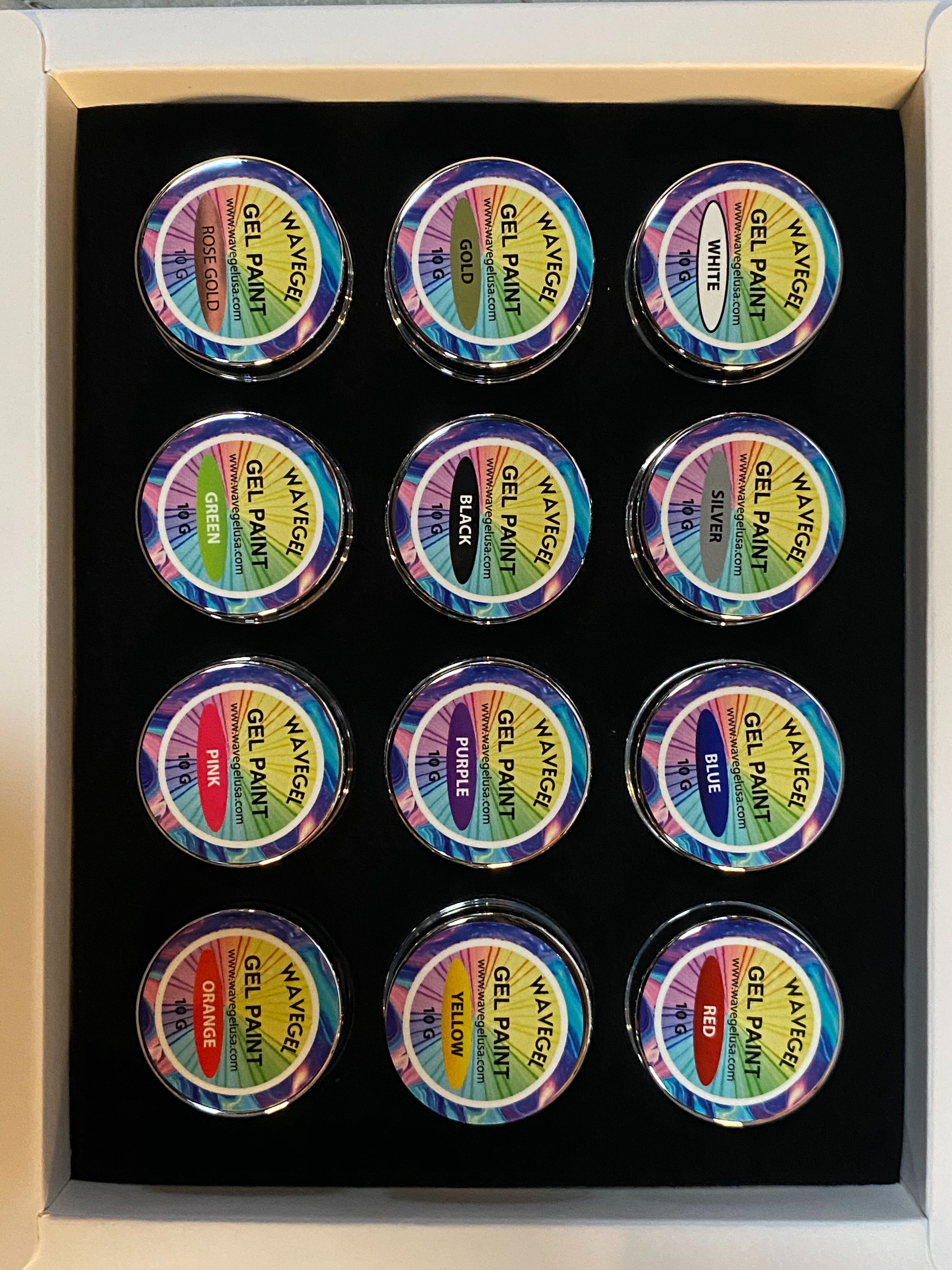 WAVEGEL GEL PAINT SET ( 12 COLORS)