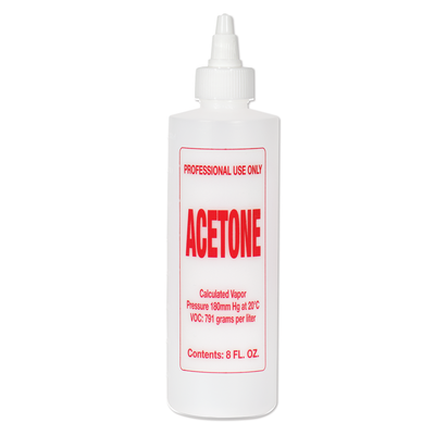 Imprinted Twist Top Bottle, Acetone, 8 oz.