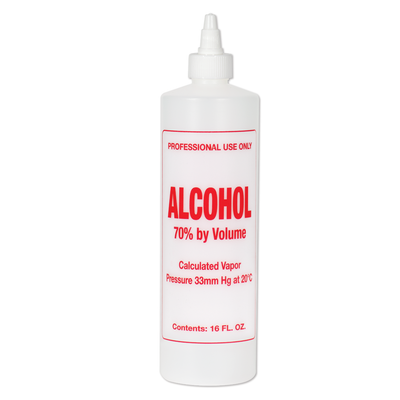Imprinted Twist Top Bottle, Alcohol, 16 oz.