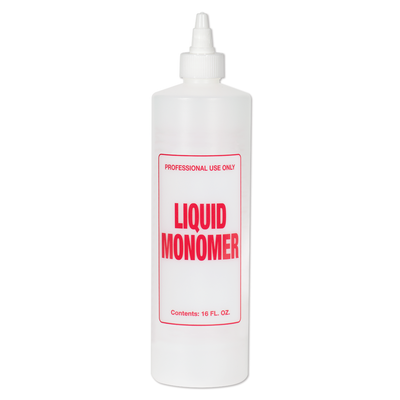 Imprinted Twist Top Bottle, Liquid Monomer, 16 oz.