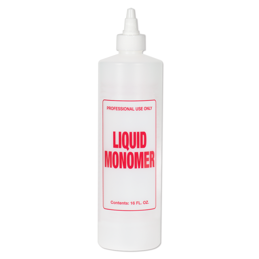 Imprinted Twist Top Bottle, Liquid Monomer, 16 oz.