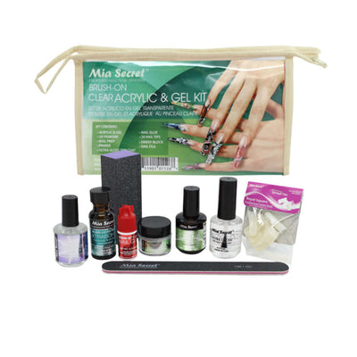 Mia Secret - Brush-On Clear Acrylic & Gel Kit