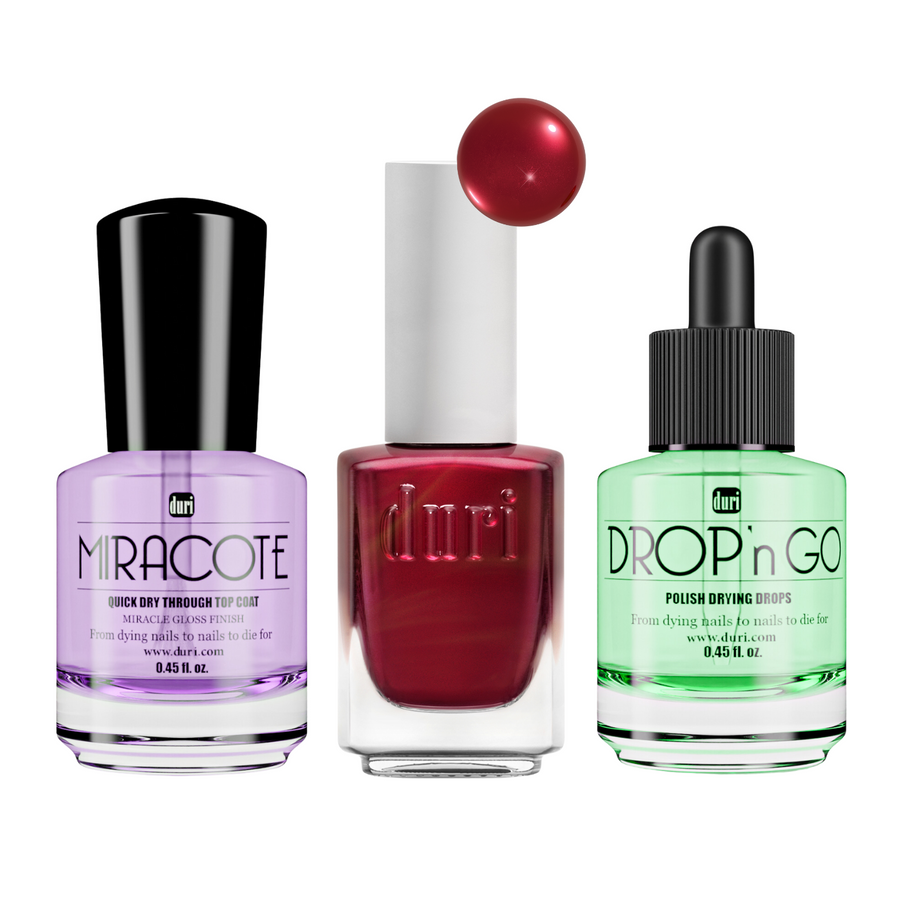 Duri - Ruby Holiday Polish & Quick Dry Travel Set