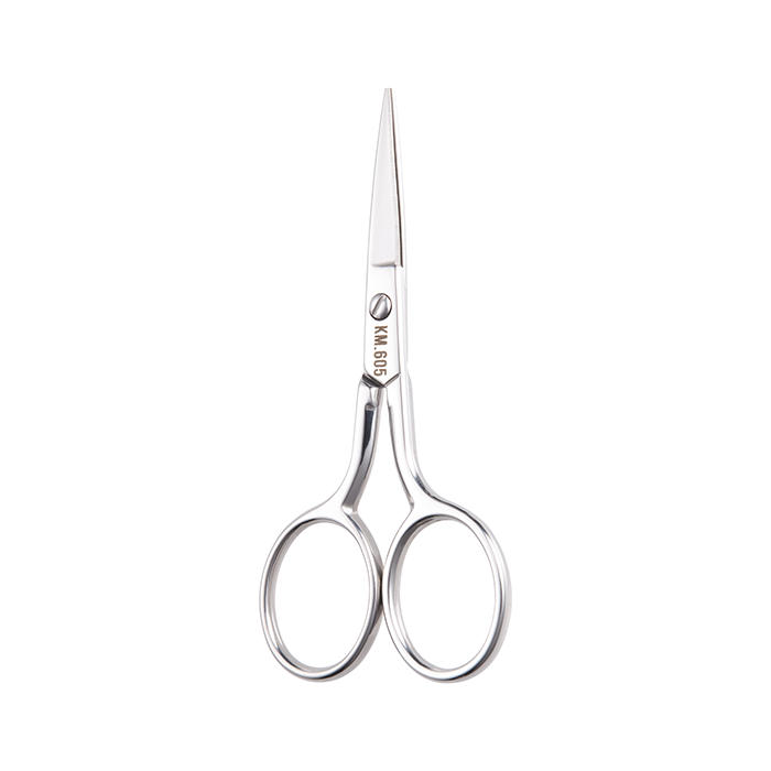 Large Blade Eyebrow Scissors - KM-605 (Stainless Steel)