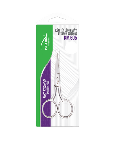 NGHIA Large Blade Eyebrow Scissors - KM-605