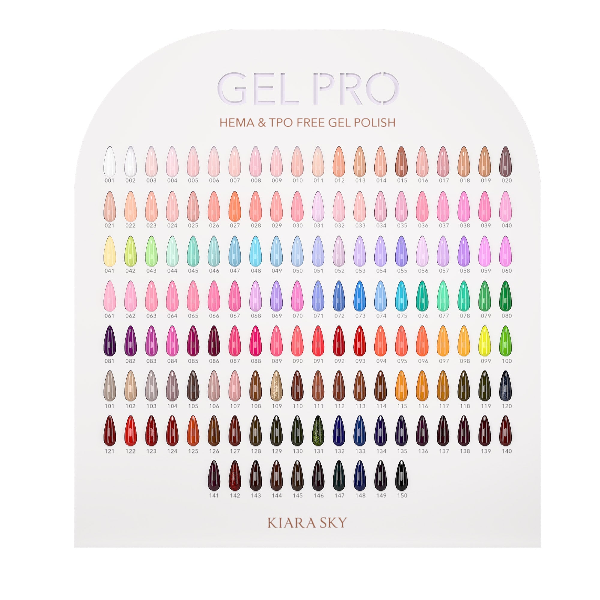 Gel PRO Nail Swatch Display
