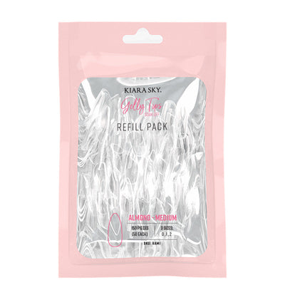 Kiara Sky -  Gelly Tips Refill Pack - Almond Medium