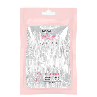 Kiara Sky -  Gelly Tips Refill Pack - Coffin Short