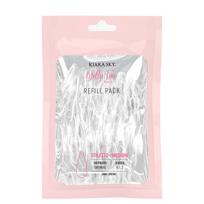 Kiara Sky -  Gelly Tips Refill Pack - Stiletto Medium