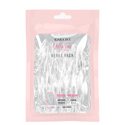 Kiara Sky -  Gelly Tips Refill Pack - Square Medium