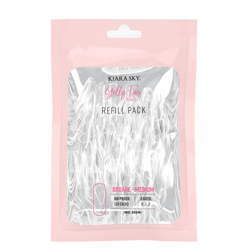 Kiara Sky -  Gelly Tips Refill Pack - Square Medium