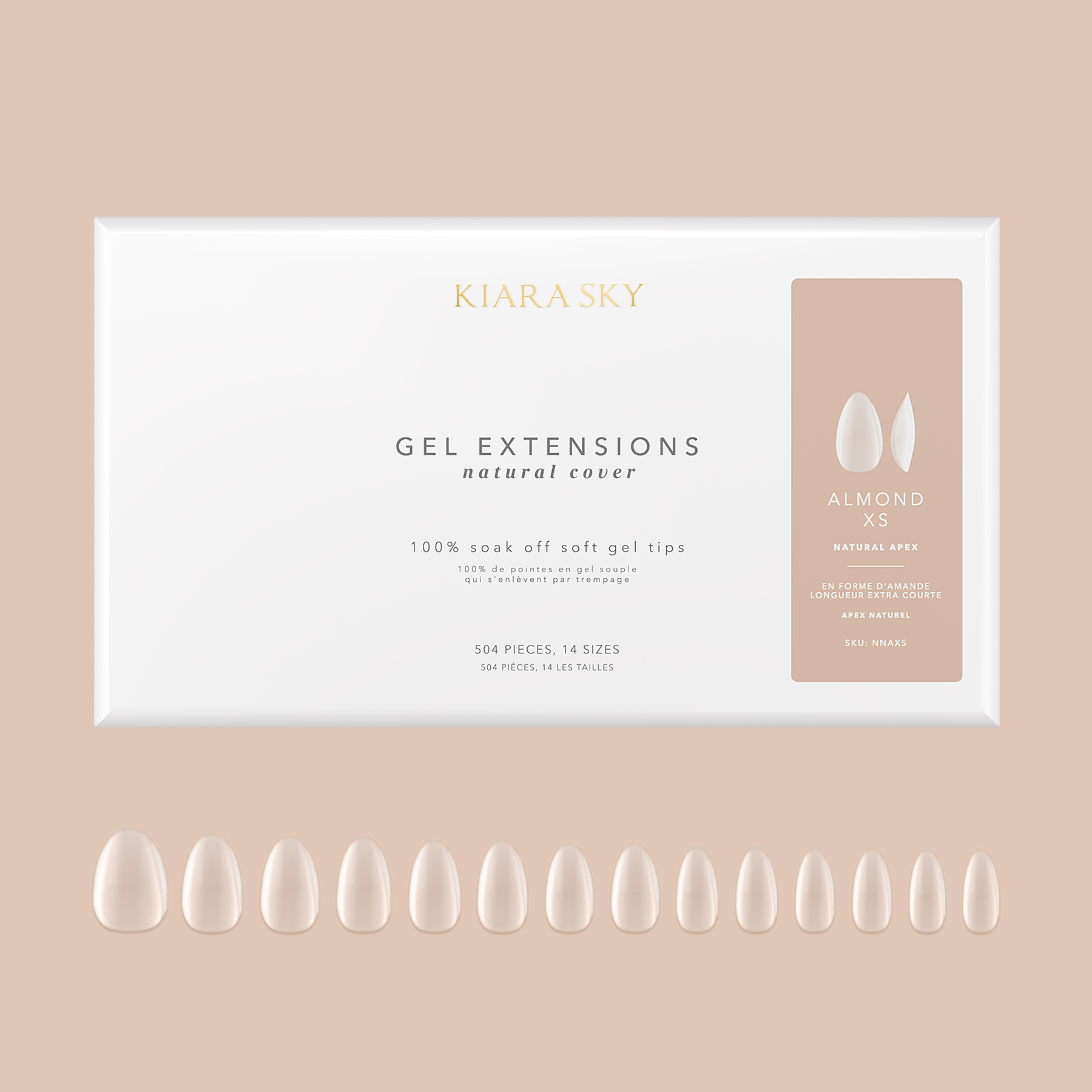 Kiara Sky - Almond XS | Natural Gel Extensions
